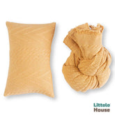Knit Ribbed Stretchy Wrap with Pillow SR055 | NB | Mustard